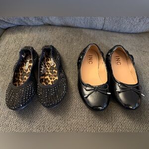 INC International Concepts toddler girls black Ballet Flats size 12